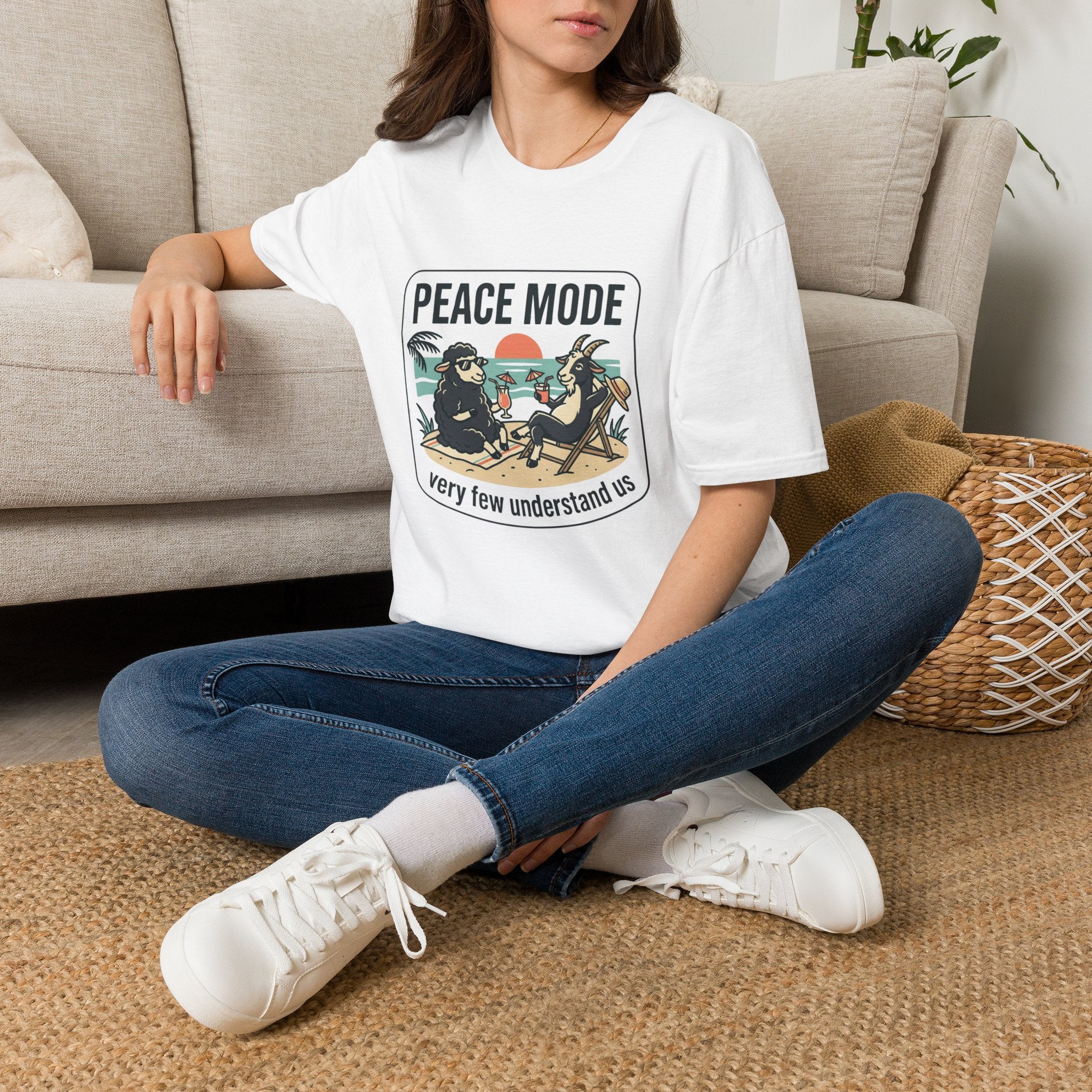 Beach Black Sheep & Goat T-Shirt — "Very Few Understand Us"