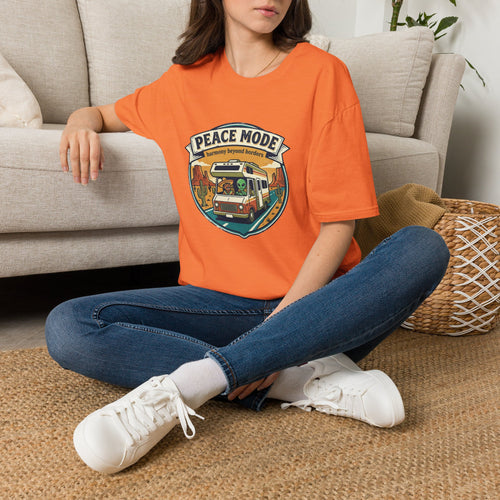 Harmony Beyond Borders RV Road Trip T‑Shirt — Alien & Mexican Driving Together