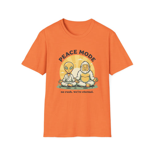 No Rush. We're Eternal T-Shirt | Alien + Bigfoot